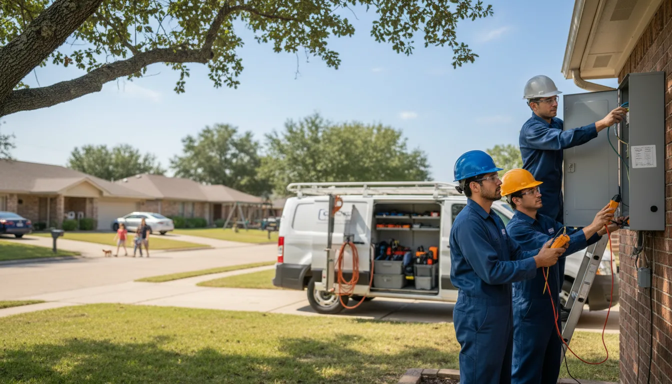 Certified electrician providing emergency electrical services in Gilbert, AR